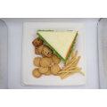 Biodegradable Sugarcane Bagasse Square Plate Wholesale for Cake/Fruit/Lunch/Dishes